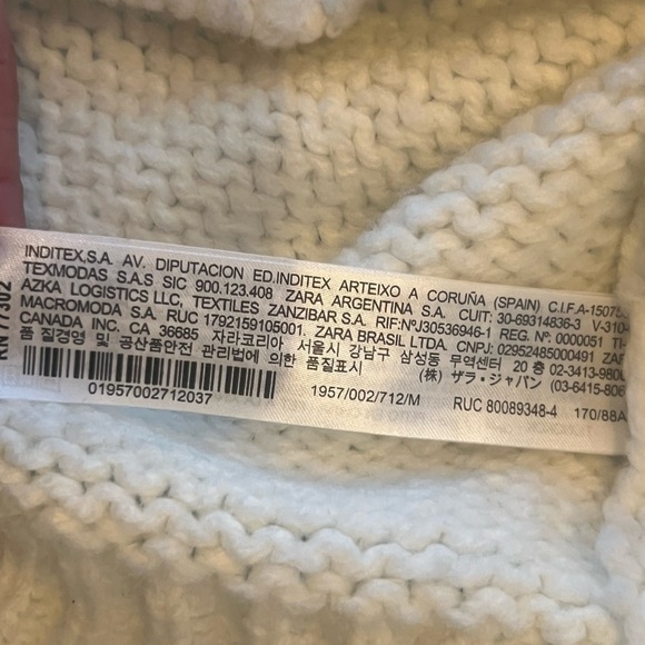 Zara Floral Embroidered Floral Embroidered Knit Sweater - Picture 13 of 14